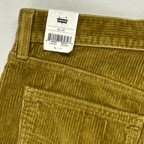 Levis Pants Womens 30x29 Brown Corduroy Stretch Preppy Casual NWT IRREGULAR 5222 - Picture 12 of 13